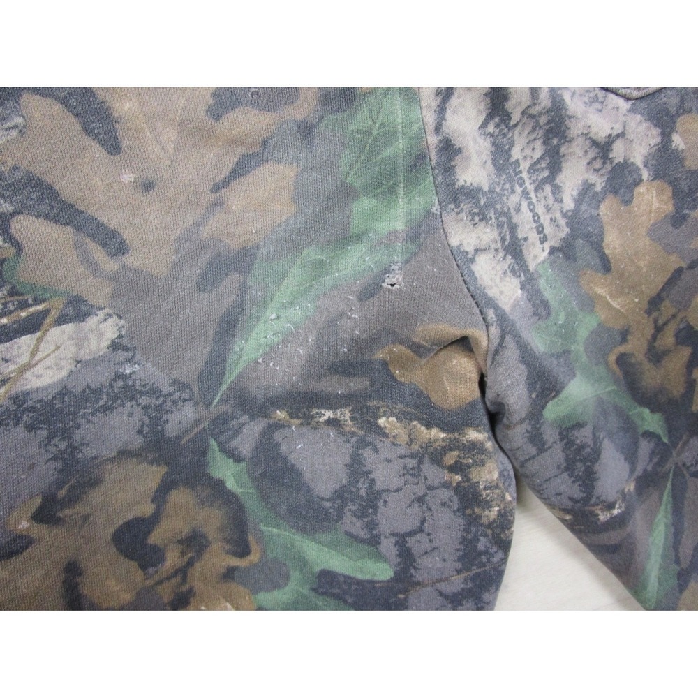 Vintage Jerzees Outdoors Camo Sweatpants (L) BigWoods Cargo Pockets Y2K - Picture 9 of 16